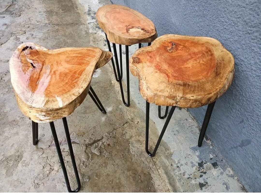 Wooden Rustic Side Table